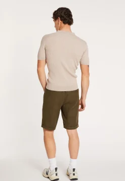 Montagut Polos Et T-Shirts-Polo en coton et laine mérinos - Loup 13-Beige moyen