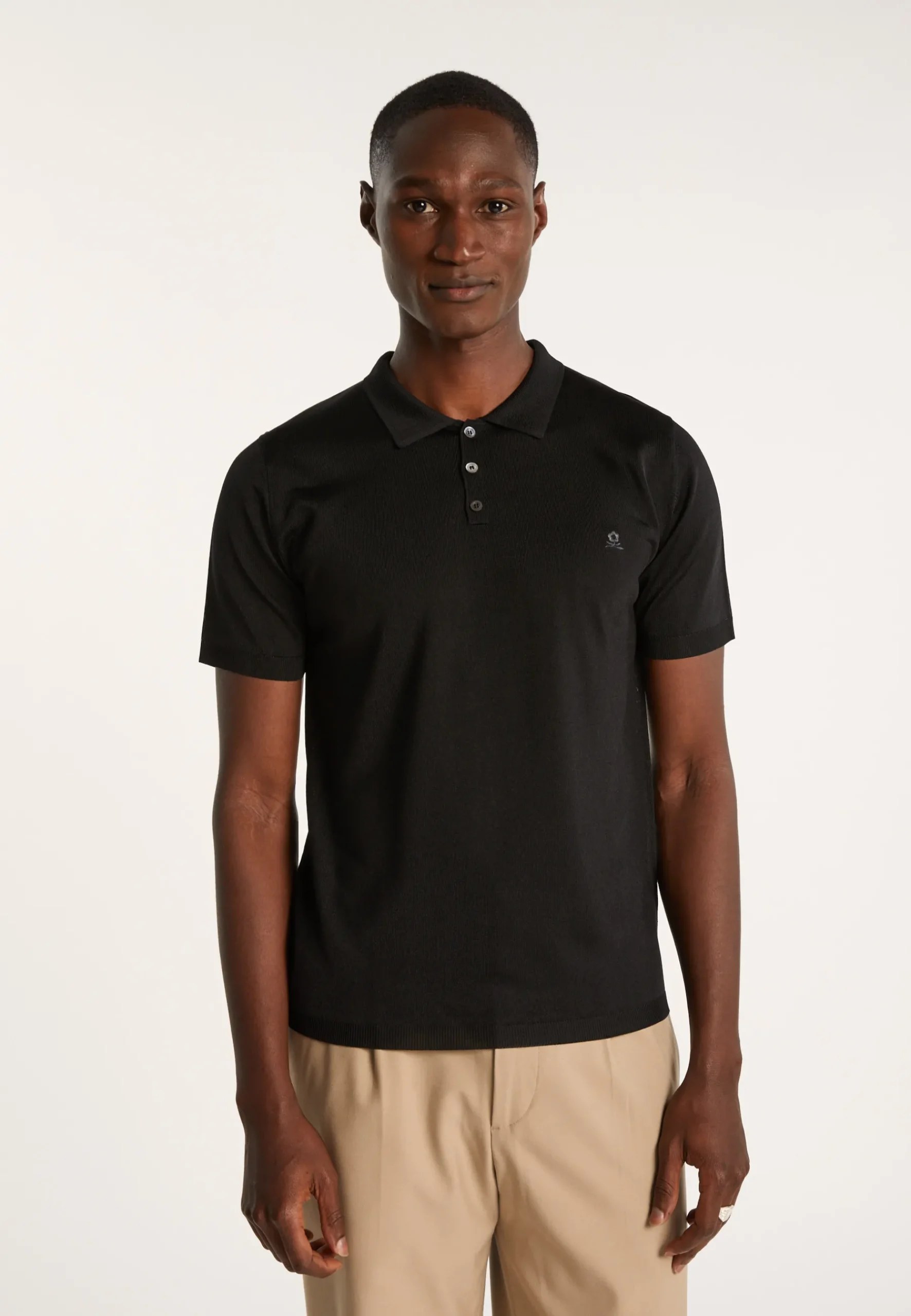 Montagut Polos Et T-Shirts-Polo en Fil Lumière - Babar 01-Noir