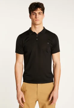 Montagut Polos Et T-Shirts-Polo en fil lumière - Babar 01-Noir