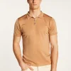 Montagut Polos Et T-Shirts-Polo en fil lumière - Babar 88-Camel