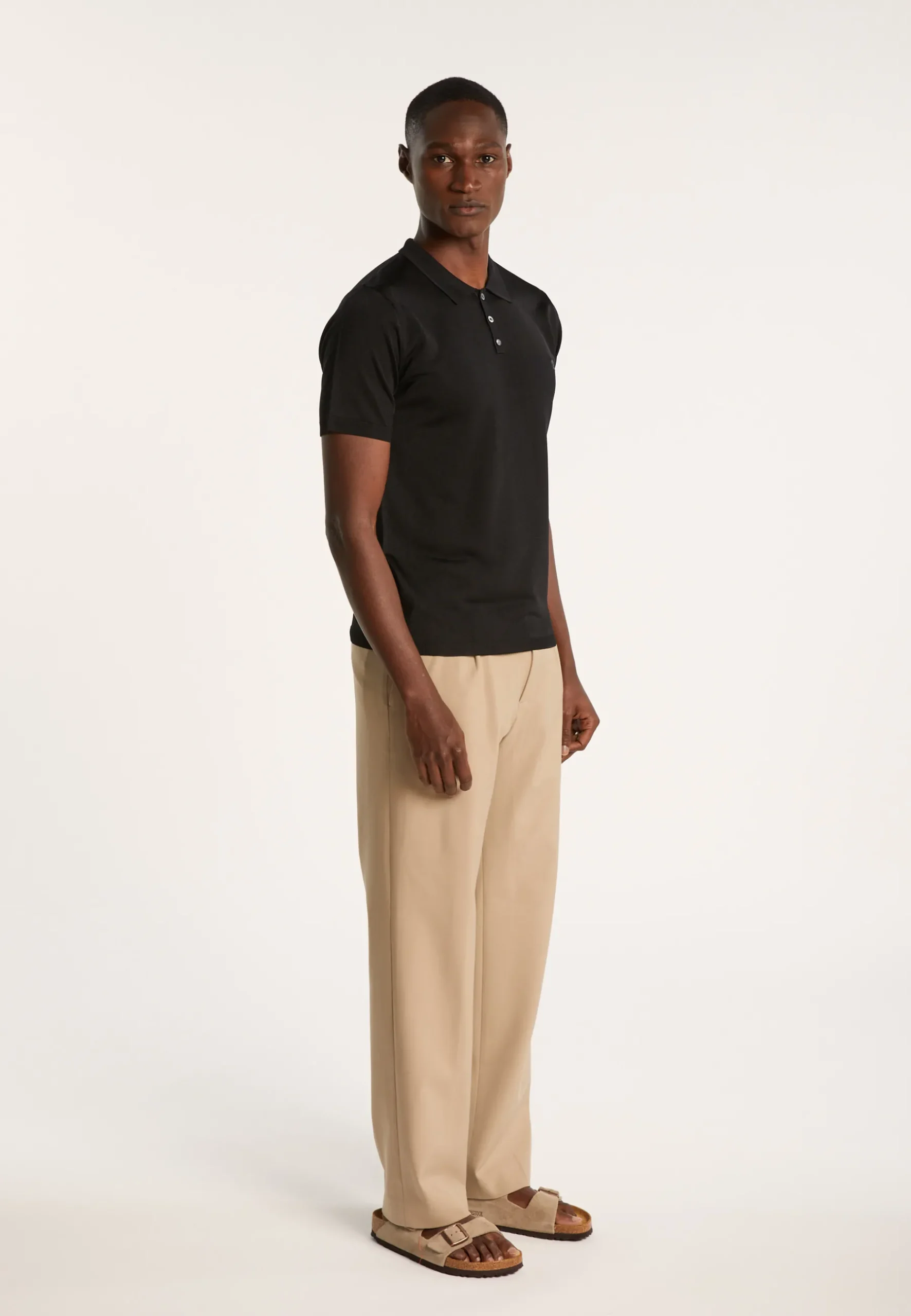 Montagut Polos Et T-Shirts-Polo en Fil Lumière - Babar 01-Noir