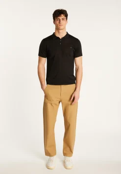Montagut Polos Et T-Shirts-Polo en fil lumière - Babar 01-Noir