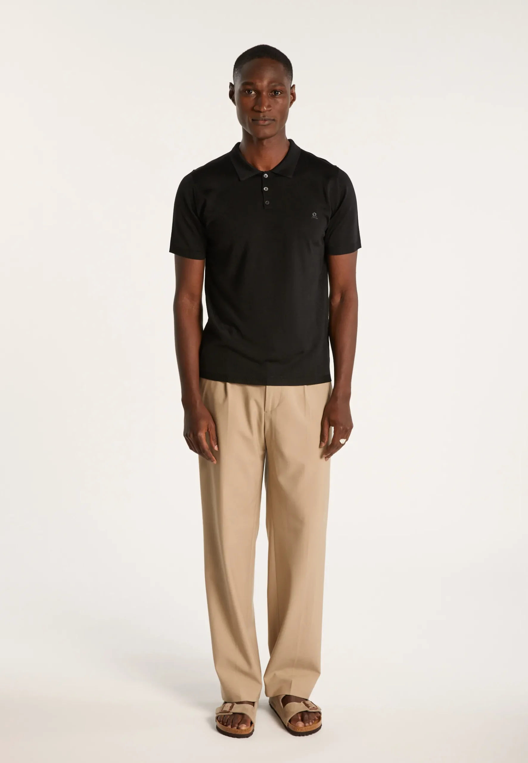 Montagut Polos Et T-Shirts-Polo en Fil Lumière - Babar 01-Noir