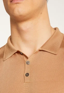 Montagut Polos Et T-Shirts-Polo en fil lumière - Babar 88-Camel