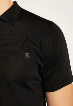 Montagut Polos Et T-Shirts-Polo en fil lumière - Babar 01-Noir