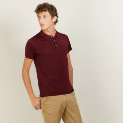 Montagut Polos Et T-Shirts-Polo en Fil Lumière à flèches - Billy 51-Bordeaux