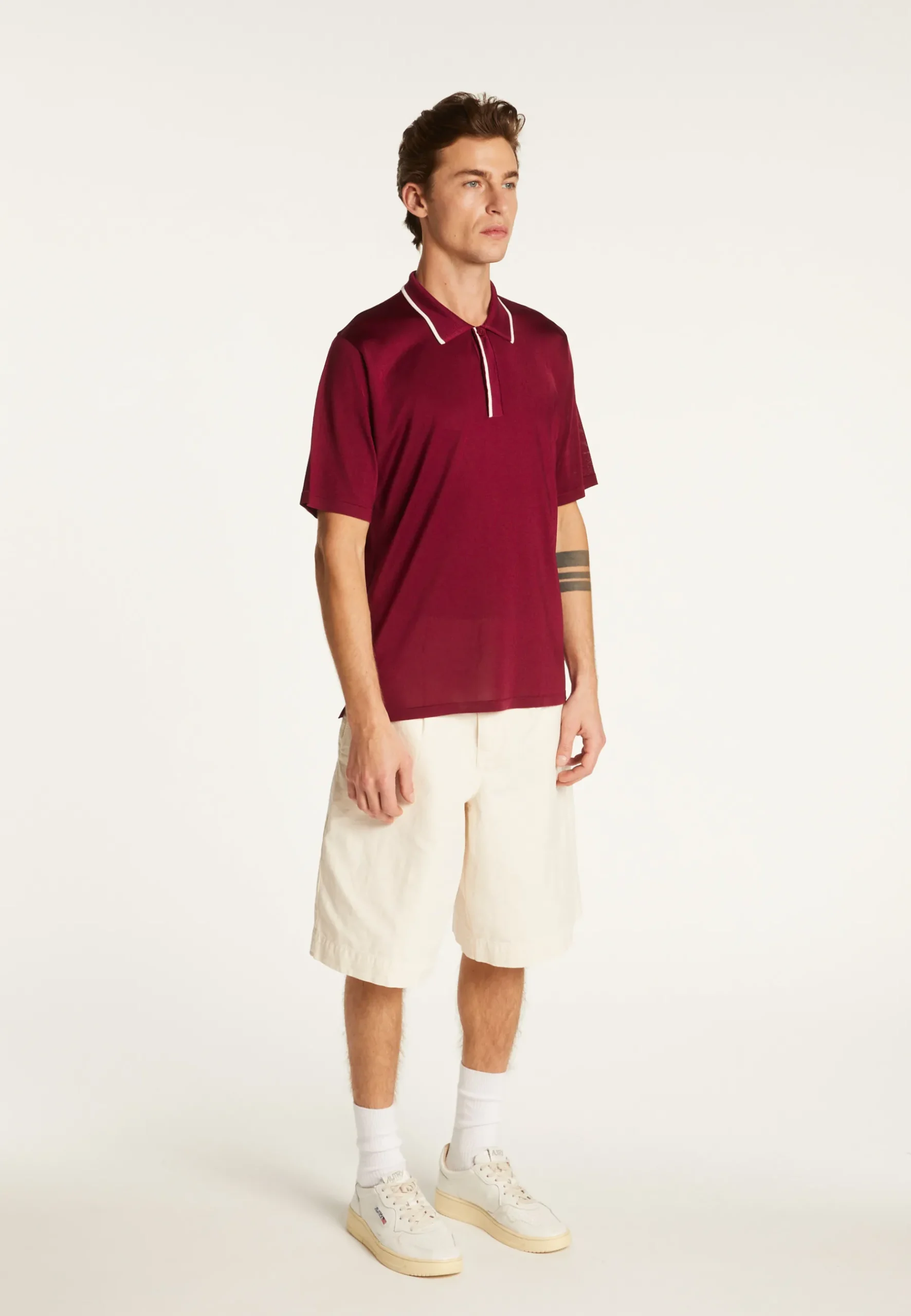 Montagut Le Fil Lumière®-Polo en fil lumière - Malcom 51-Bordeaux