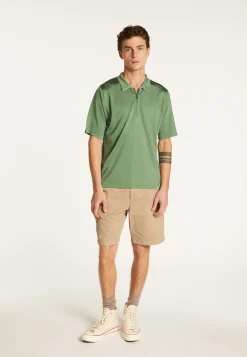 Montagut Polos Et T-Shirts-Polo en fil lumière - Manolo 83-Kaki