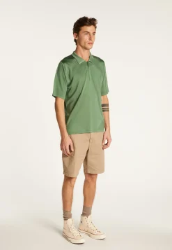 Montagut Polos Et T-Shirts-Polo en fil lumière - Manolo 83-Kaki