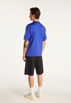 Montagut Polos Et T-Shirts-Polo en fil lumière - Manolo 48-Bleu roi