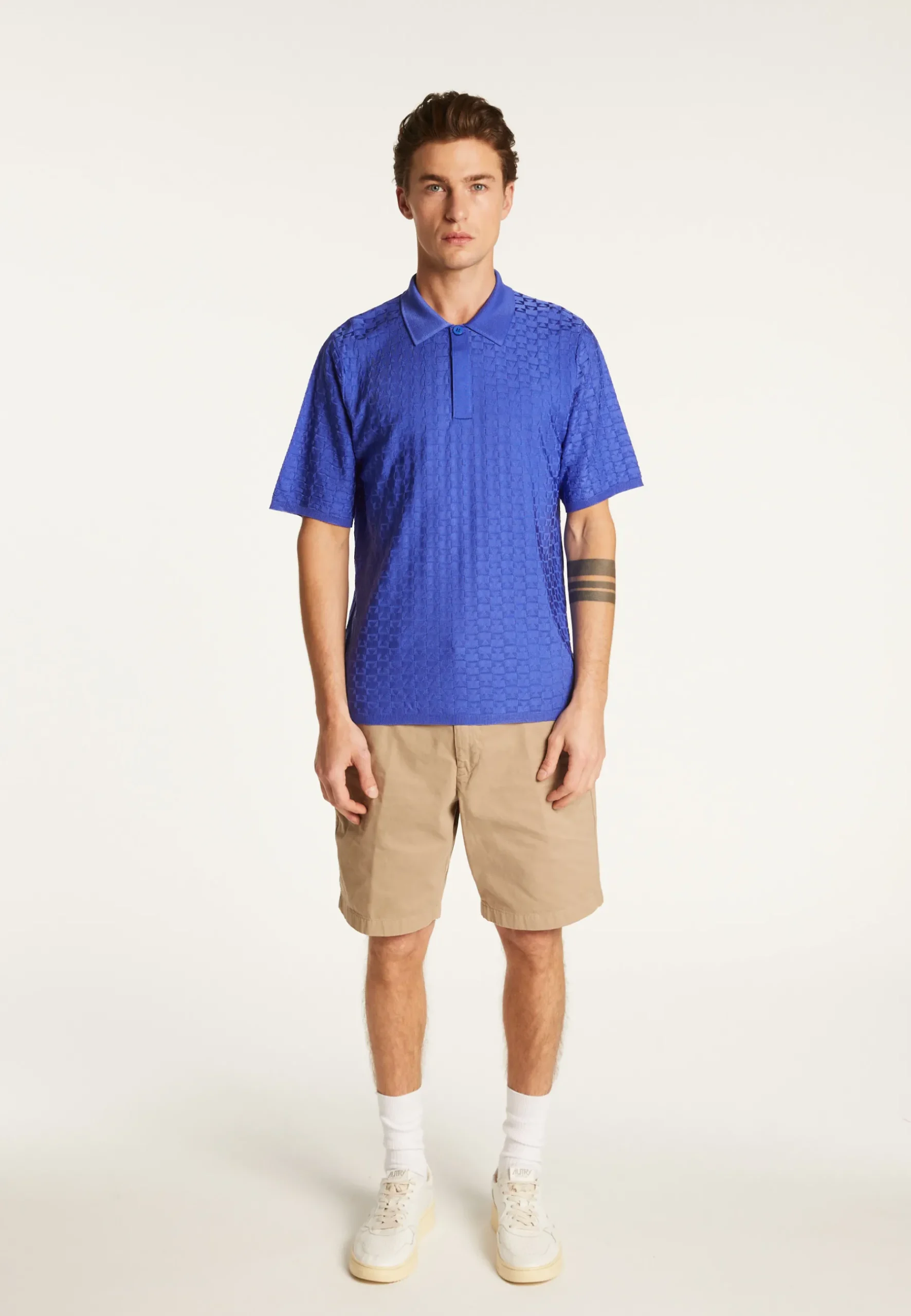Montagut Le Fil Lumière®-Polo en fil lumière - Matt 48-Bleu roi
