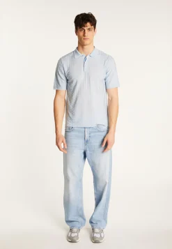 Montagut Le Fil Lumière®-Polo en fil lumière - Matt 77-Bleu ciel