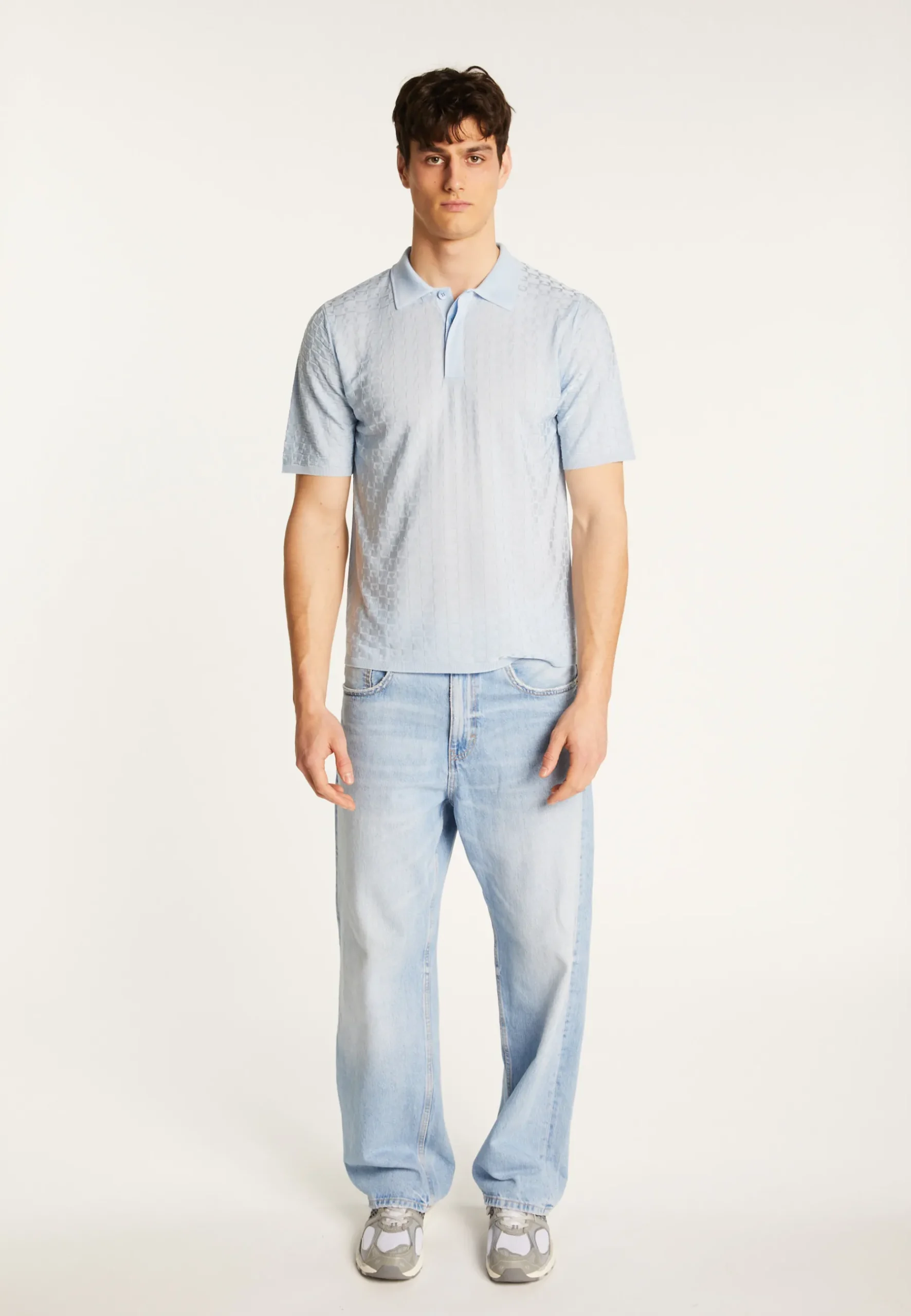 Montagut Le Fil Lumière®-Polo en fil lumière - Matt 77-Bleu ciel