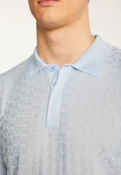 Montagut Le Fil Lumière®-Polo en fil lumière - Matt 77-Bleu ciel