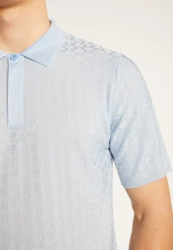 Montagut Le Fil Lumière®-Polo en fil lumière - Matt 77-Bleu ciel