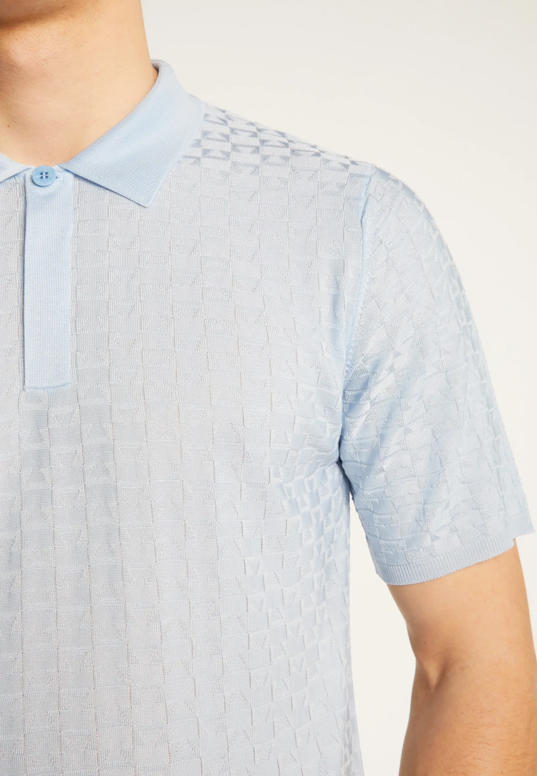 Montagut Le Fil Lumière®-Polo en fil lumière - Matt 77-Bleu ciel