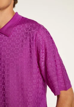 Montagut Le Fil Lumière®-Polo en fil lumière - Matt 16-Violet clair
