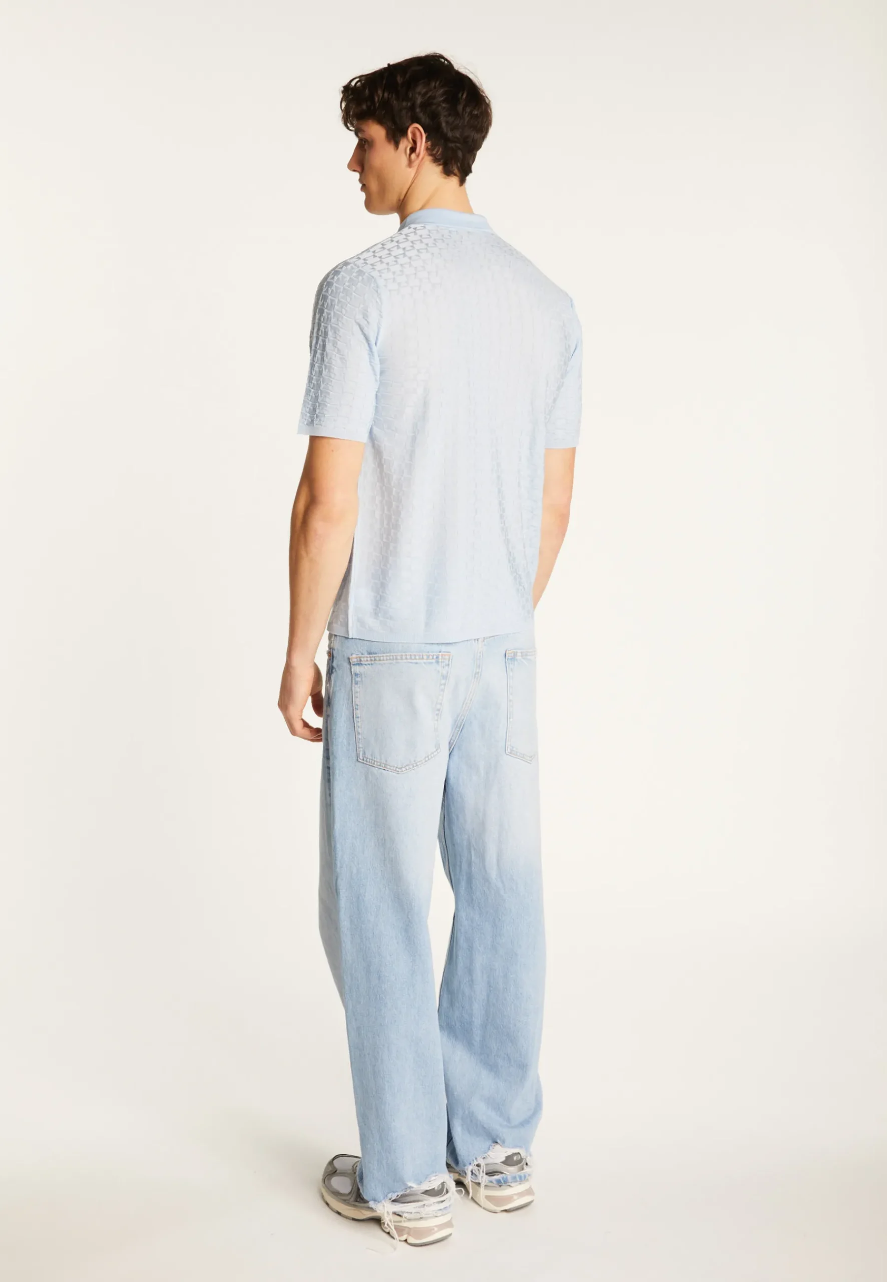 Montagut Le Fil Lumière®-Polo en fil lumière - Matt 77-Bleu ciel
