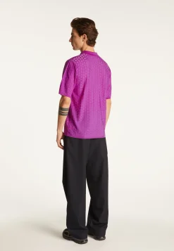 Montagut Le Fil Lumière®-Polo en fil lumière - Matt 16-Violet clair