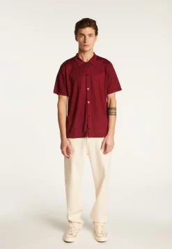 Montagut Le Fil Lumière®-Polo en fil lumière - Matthew 51-Bordeaux