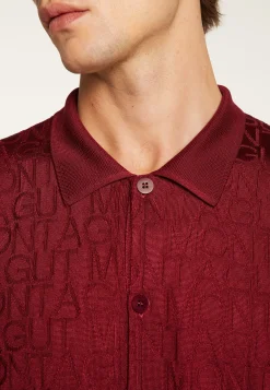 Montagut Le Fil Lumière®-Polo en fil lumière - Matthew 51-Bordeaux