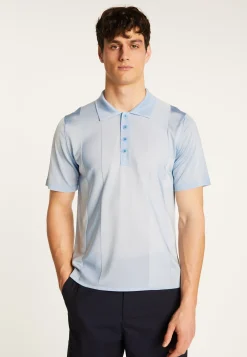 Montagut Polos Et T-Shirts-Polo en fil lumière - Milan 77-Bleu ciel