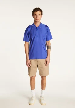 Montagut Polos Et T-Shirts-Polo en fil lumière - Milan 48-Bleu roi