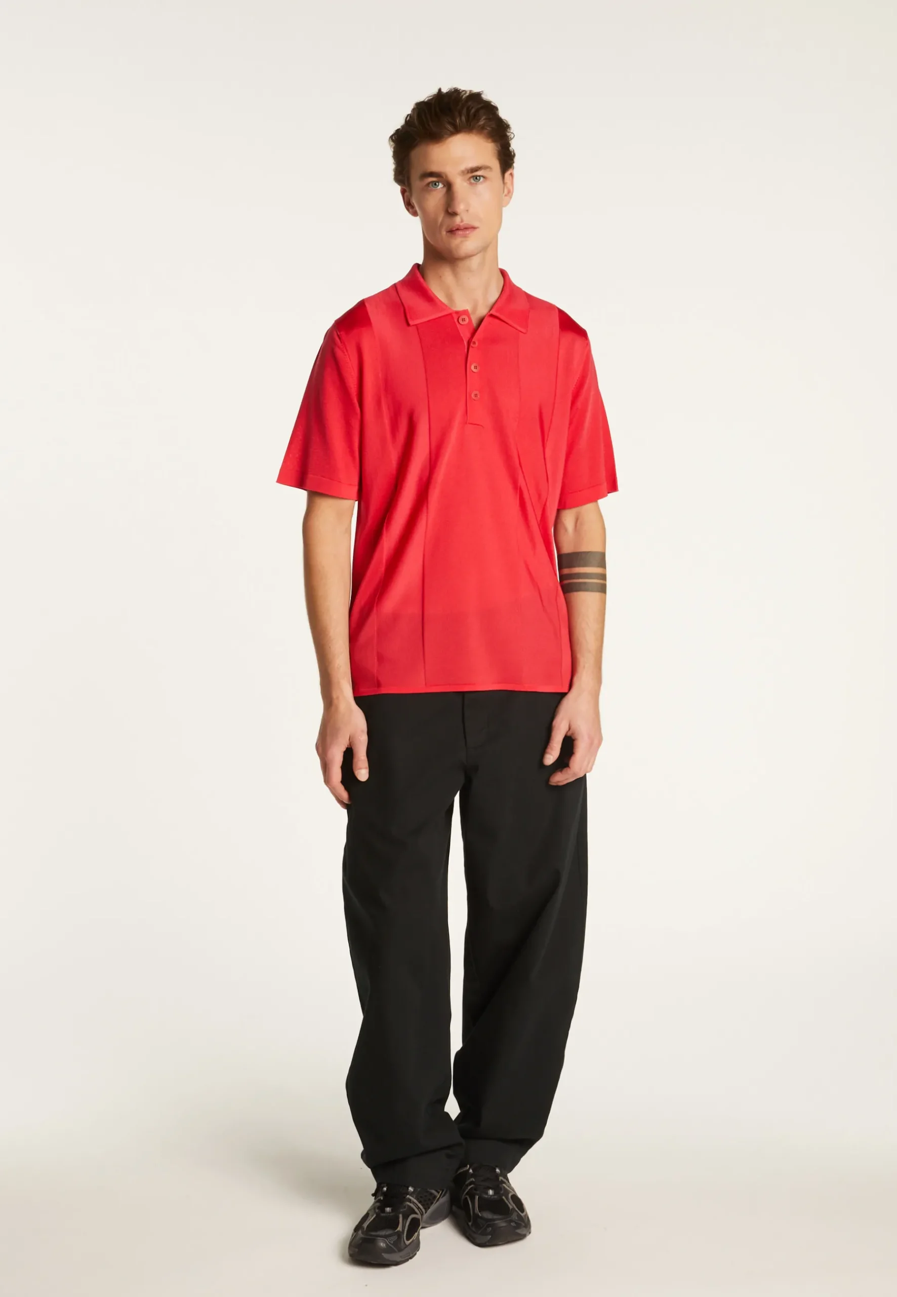 Montagut Polos Et T-Shirts-Polo en fil lumière - Milan 19-Rouge clair