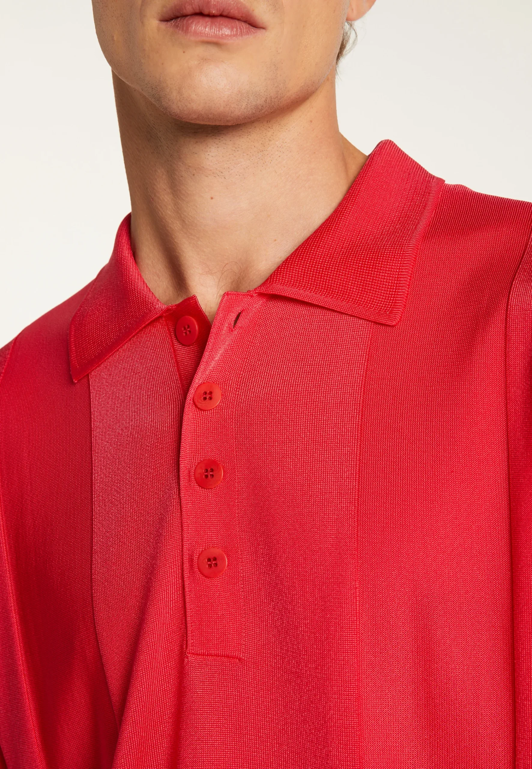 Montagut Polos Et T-Shirts-Polo en fil lumière - Milan 19-Rouge clair