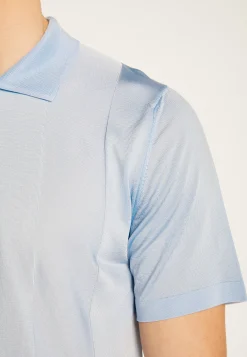 Montagut Polos Et T-Shirts-Polo en fil lumière - Milan 77-Bleu ciel