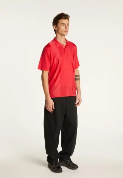 Montagut Polos Et T-Shirts-Polo en fil lumière - Milan 19-Rouge clair