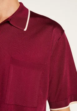 Montagut Le Fil Lumière®-Polo en fil lumière - Milo 51-Bordeaux