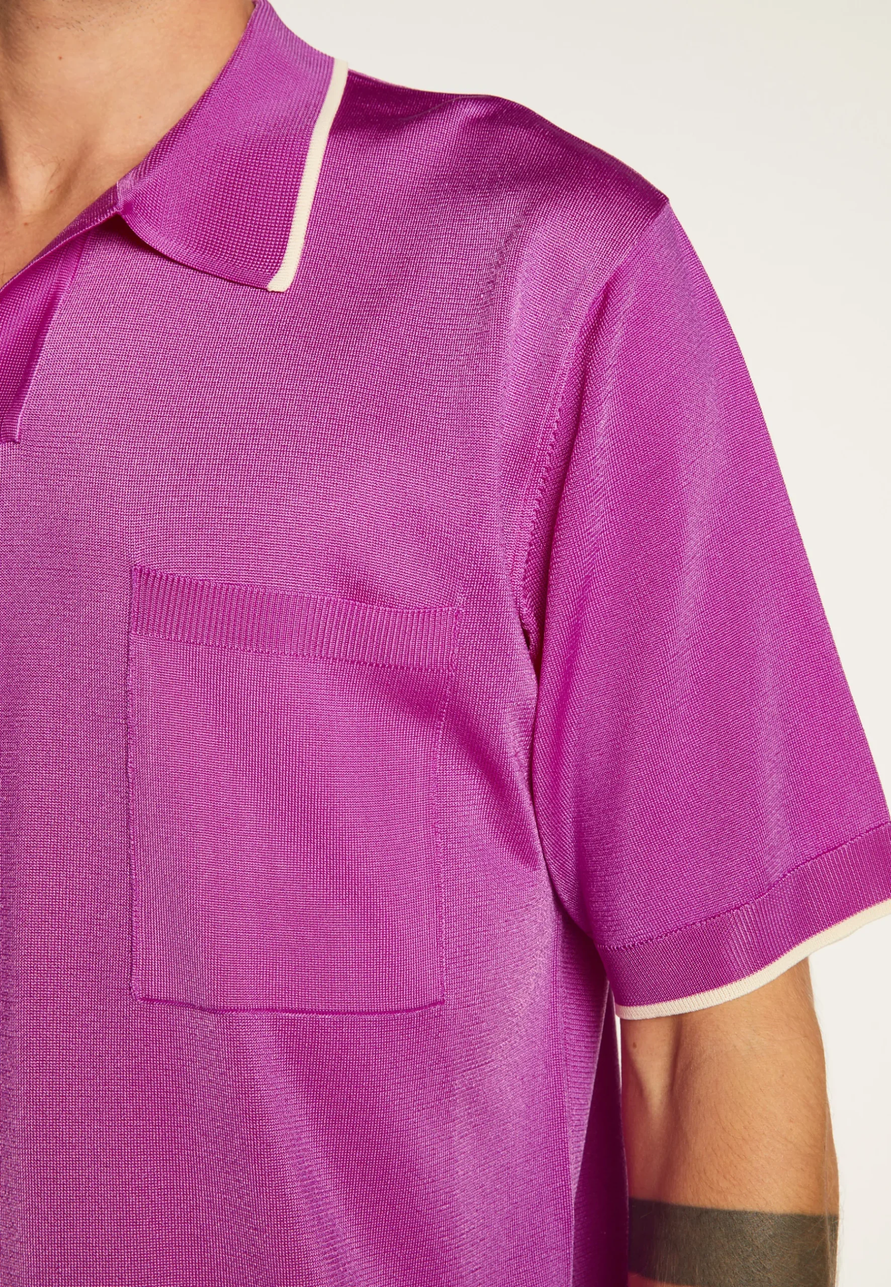Montagut Le Fil Lumière®-Polo en fil lumière - Milo 16-Violet clair