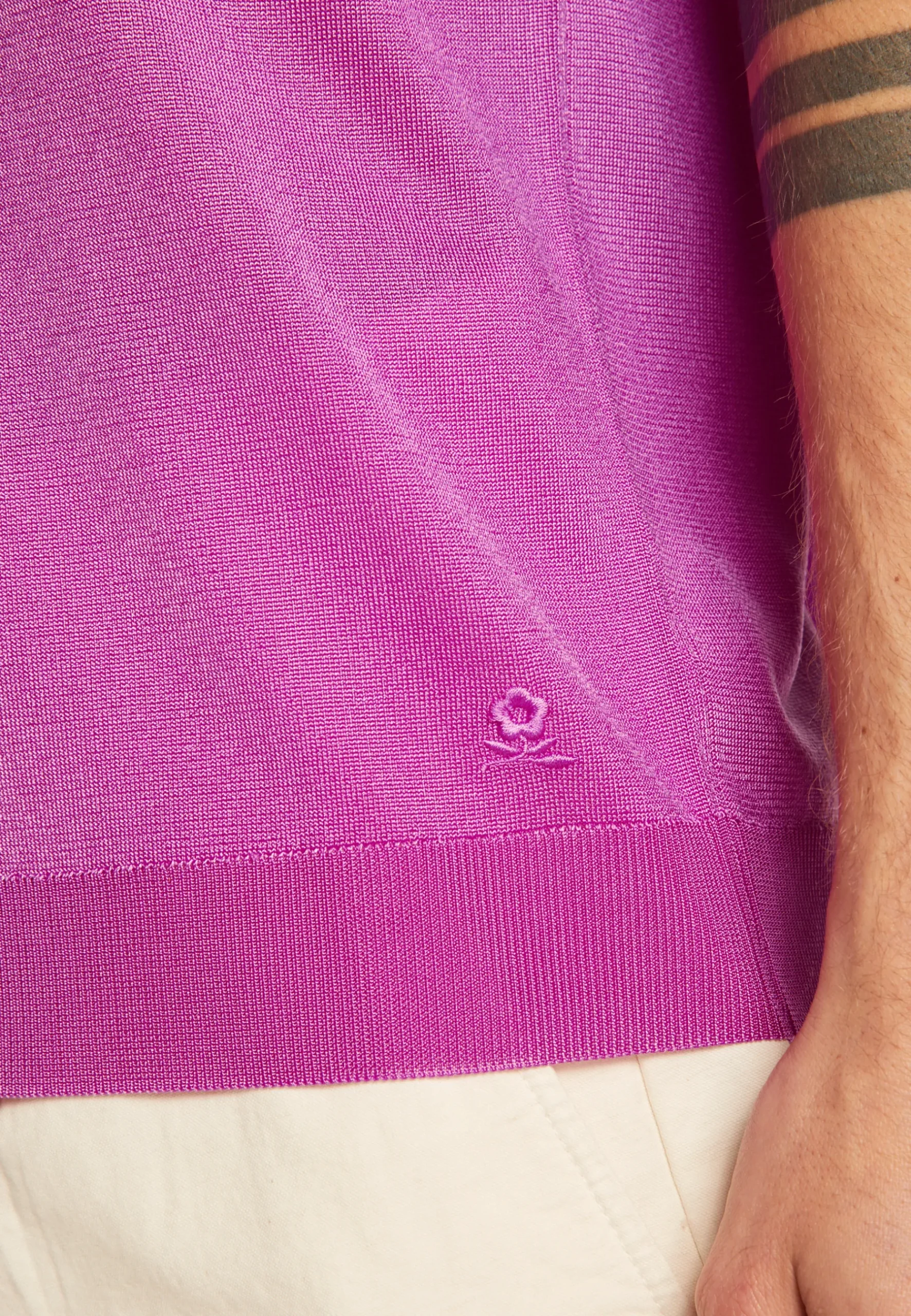 Montagut Le Fil Lumière®-Polo en fil lumière - Milo 16-Violet clair