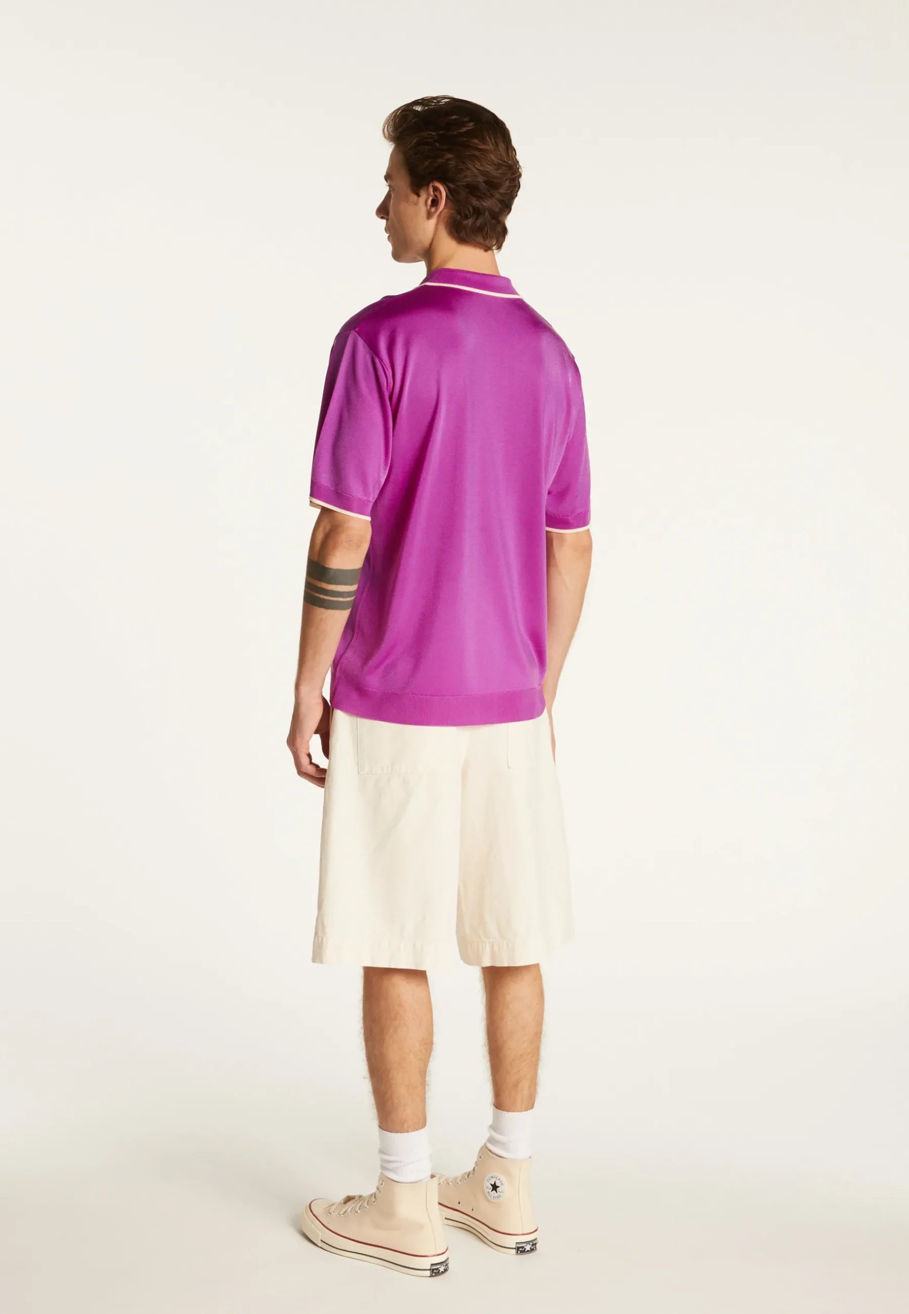 Montagut Le Fil Lumière®-Polo en fil lumière - Milo 16-Violet clair