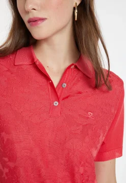 Montagut Chemisiers Et Polos-Polo en Fil Lumière à motifs - Katharina 52-Rouge