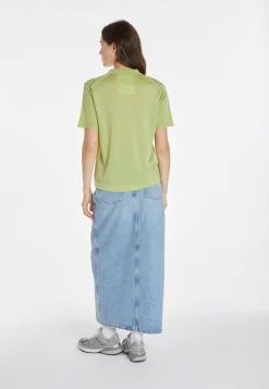 Montagut Chemisiers Et Polos-Polo en Fil Lumière à motifs - Kate 23-Vert clair