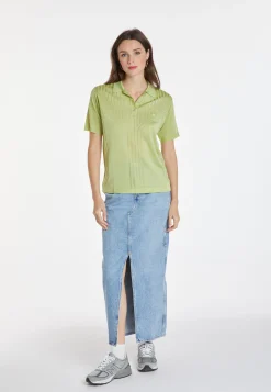 Montagut Chemisiers Et Polos-Polo en Fil Lumière à motifs - Kate 23-Vert clair