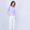 Montagut Chemisiers Et Polos-Polo en Fil Lumière - Muriel 16-Violet clair