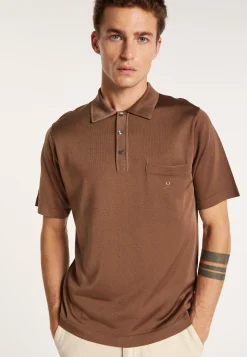 Montagut Polos Et T-Shirts-Polo en Fil Lumière - Vadim 07-Marron