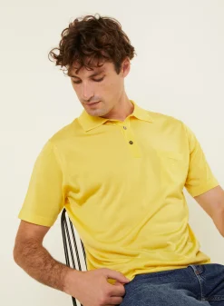 Montagut Polos Et T-Shirts-Polo en Fil Lumière - Vadim 08-Jaune
