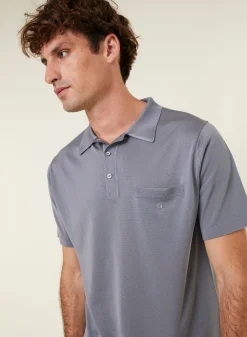 Montagut Polos Et T-Shirts-Polo en Fil Lumière - Vadim 09-Gris moyen