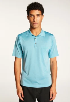Montagut Polos Et T-Shirts-Polo en Fil Lumière - Vadim 04-Bleu clair