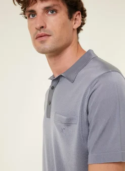 Montagut Polos Et T-Shirts-Polo en Fil Lumière - Vadim 09-Gris moyen