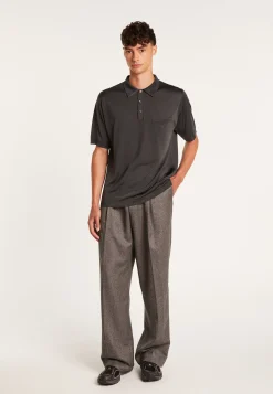 Montagut Polos Et T-Shirts-Polo en Fil Lumière - Vadim 10-Gris foncé