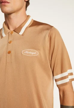Montagut Le Fil Lumière®-Polo en fil lumière et rayures - Montmartre 88-Camel