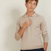 Montagut Polos Et T-Shirts-Polo en laine et soie - Bartev 13-Beige moyen