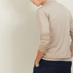 Montagut Polos Et T-Shirts-Polo en laine et soie - Bartev 13-Beige moyen