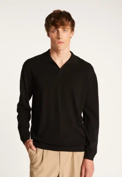 Montagut Pulls-Polo en laine mélangée - Thibaud 01-Noir