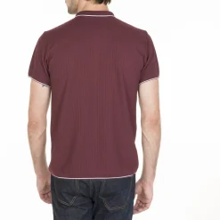 Montagut Le Fil Lumière®-Polo fantaisie Fil Lumière - Baldwin 51-Bordeaux